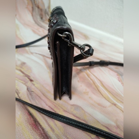 Coach 56117 Foldover Crossbody In Embellished Canyon Quilt Leather Tea Rose - Picture 4 of 10